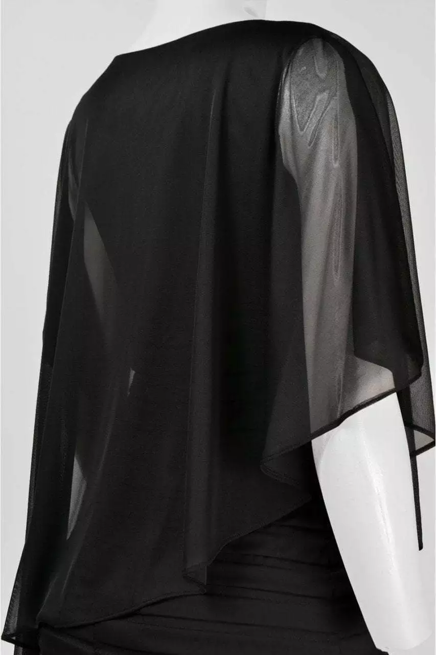 Adrianna Papell - Square Neck Jersey Dress 81930490 4 Adrianna Papell - Square Neck Jersey Dress 81930490 - Image 4