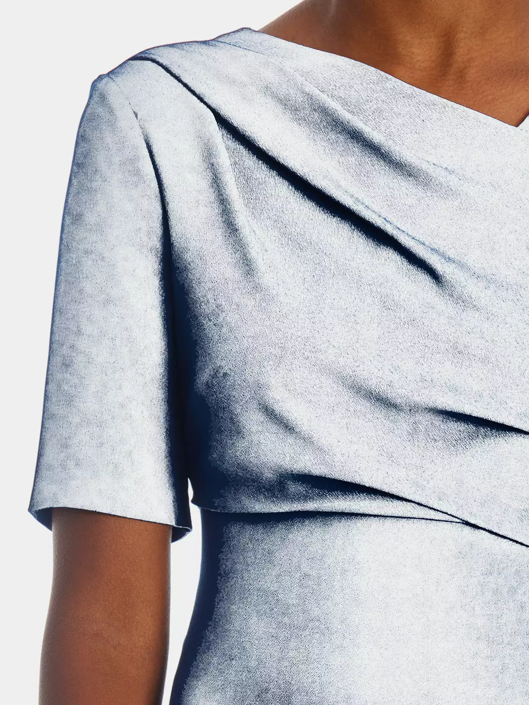 Adrianna Papell Soft Draped A-Line Dress 8 Adrianna Papell Soft Draped A-Line Dress - Image 8