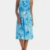 Adrianna Papell Floral Print Midi Dress