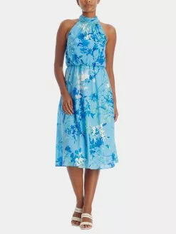 Adrianna Papell Floral Print Midi Dress