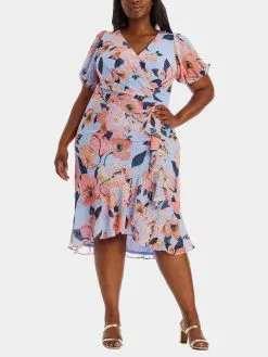 Adrianna Papell Printed Cocktail Dress