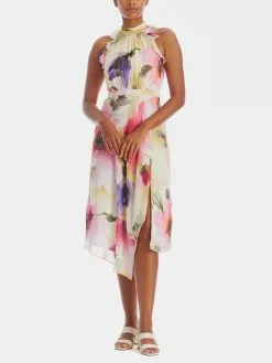 Adrianna Papell Printed Chiffon Halter Dress -Deals Adrianna Papell Store cad7bab4 2d53 4d89 9a29 016644354715