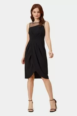 Adrianna Papell Illusion Yoke Sheath Dress