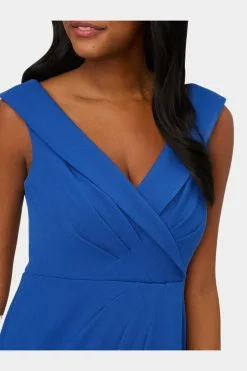 Adrianna Papell Crepe Draped Collared Gown -Deals Adrianna Papell Store d5130542 192c 43bd 8e3f 5ef286771293 d23f039c 42df 4b14 a06e d86617bcdd93