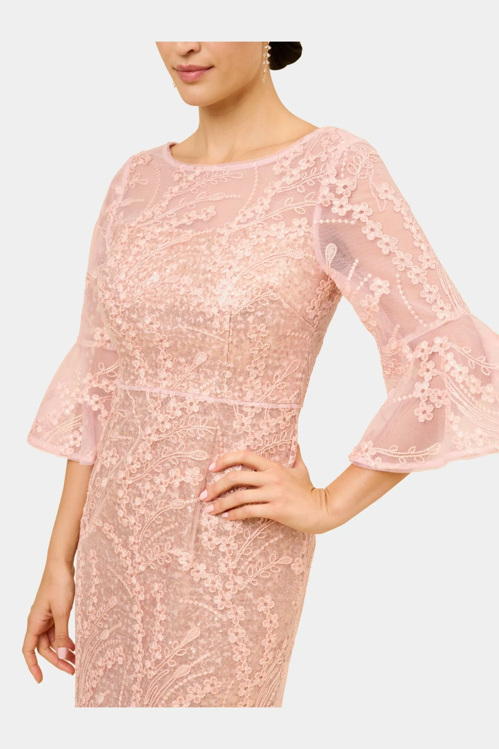 Adrianna Papell Sequin Embroidered Gown 3 Adrianna Papell Sequin Embroidered Gown - Image 3