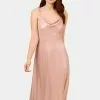 Adrianna Papell Foil Chiffon Cowl Neck Dress