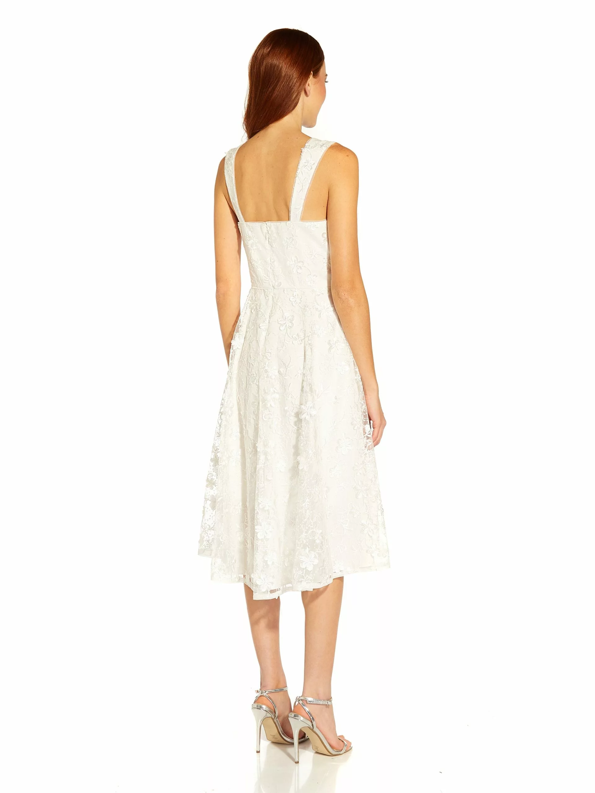 Adrianna Papell Ivory Lace Cocktail Dress 2 Adrianna Papell Ivory Lace Cocktail Dress - Image 2