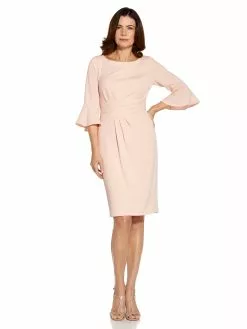Adrianna Papell Rio Knit Draped Sheath Dress -Deals Adrianna Papell Store f7930ba3 bc7f 46ac a7e1 79f8555eac3e