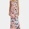 Adrianna Papell Printed Crepe Gown