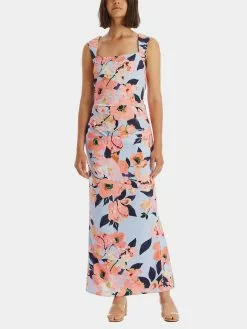 Adrianna Papell Printed Crepe Gown