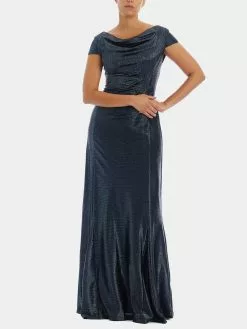 Adrianna Papell Metallic Knit Gown -Deals Adrianna Papell Store f85edadb c356 4f0a 958b 7c0d2eb1f191