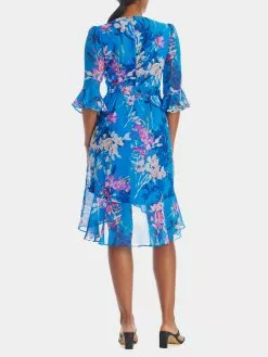 Adrianna Papell Floral Chiffon Wrap Dress -Deals Adrianna Papell Store fb264f19 3888 41b9 b2df 2f40c1ba0f40
