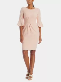 Adrianna Papell Rio Knit Draped Sheath Dress